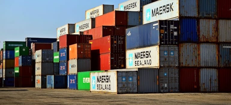 Containers used for trading goods overseas