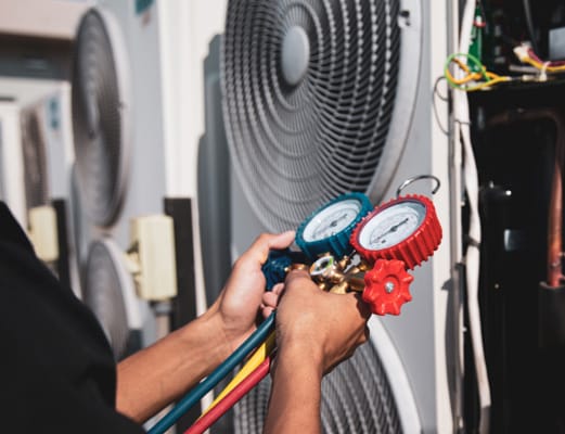 person checking pressure