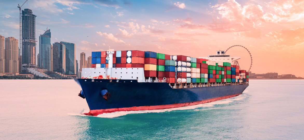 A commercial vessel used for transportation and general trading